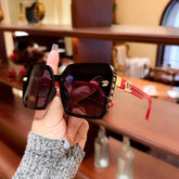 Fashion Oversized Sunglasses Sun Glasses Vintage Square Eyewear Brand Designer Oculos